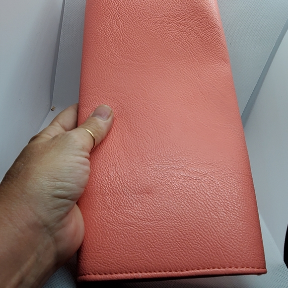 Vintage Gunne Sax Pink Leather Clutch - Picture 3 of 10